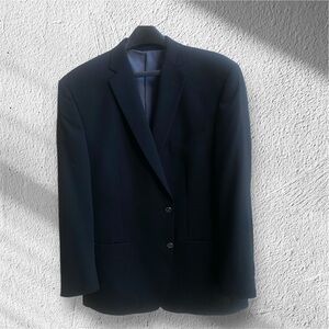 Calvin Klein Blk Wool Sport, Blazer Coat 46R No Visible Flaws EUC